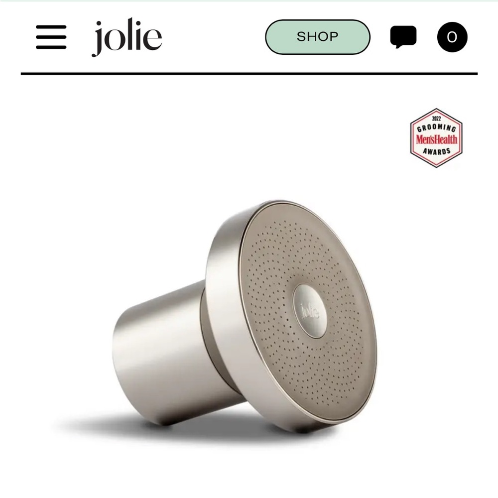 Jolie Brushed Steel Filtered Showerhead